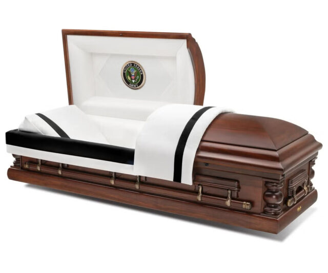 Cremation Caskets - 410 Forever Honored - Black